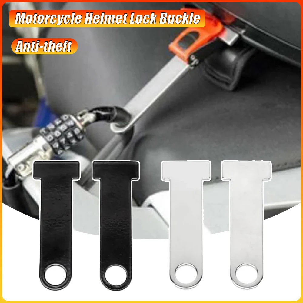 Quick Release Buckle Motorcycle Helmet - 盗難防止機能付きバイク用ヘルメットロック、ワンタッチで着脱可能なバックル、安全な接続具、バイク用アクセサリー（1組）