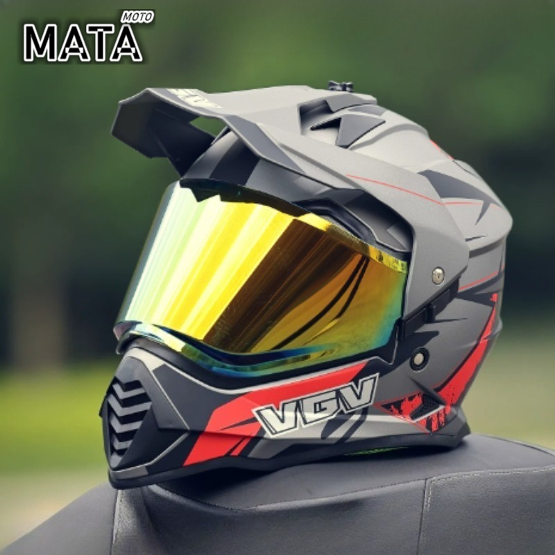 Full Face Motorcycle Helmet With Bluetooth - VGV モトクロス ECE DOT 認証 バイクヘルメット
