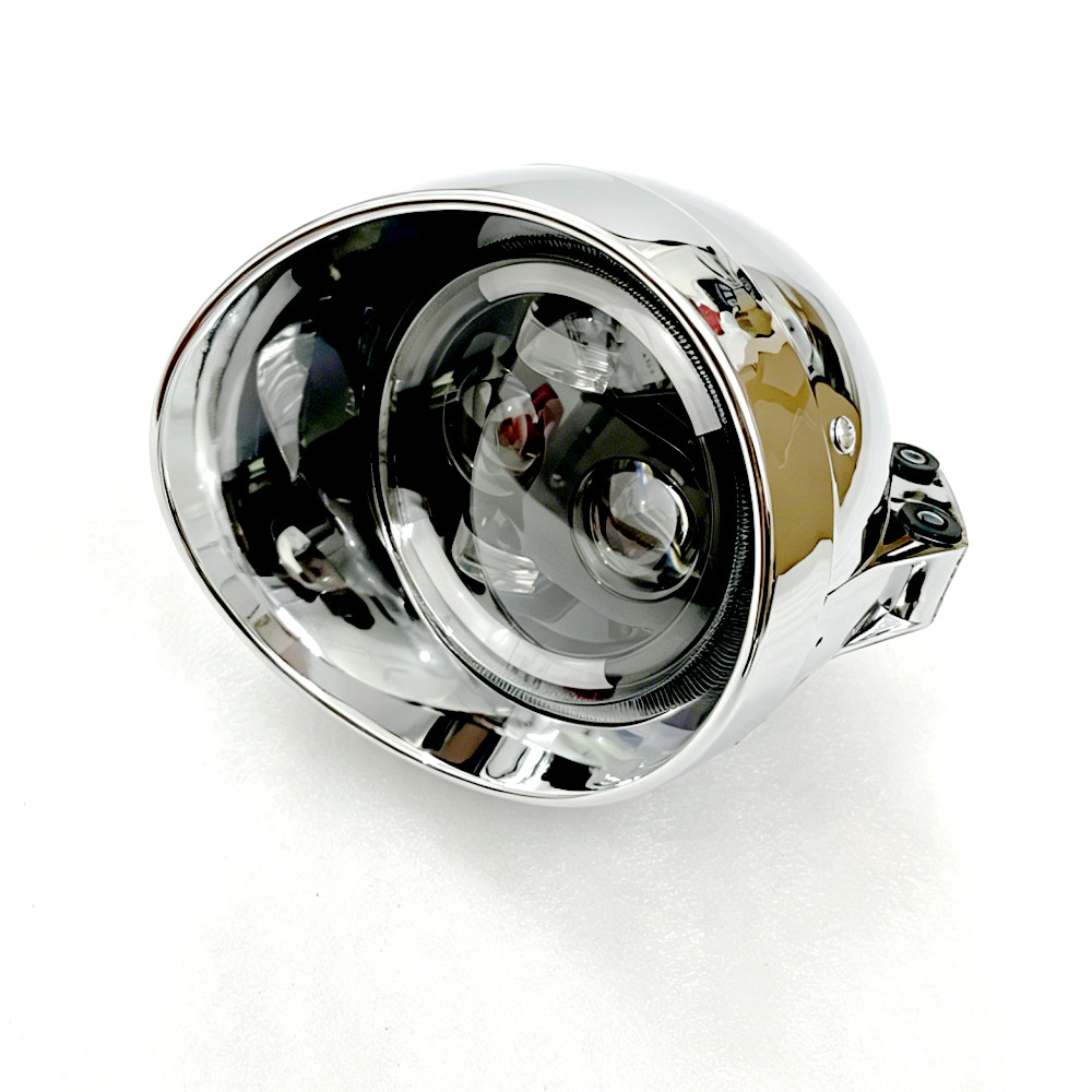 ユニバーサルレトロ 12V オートバイ 5.75 ' LED - Universal Motorcycle Led Headlight Projector のレビューと価格
