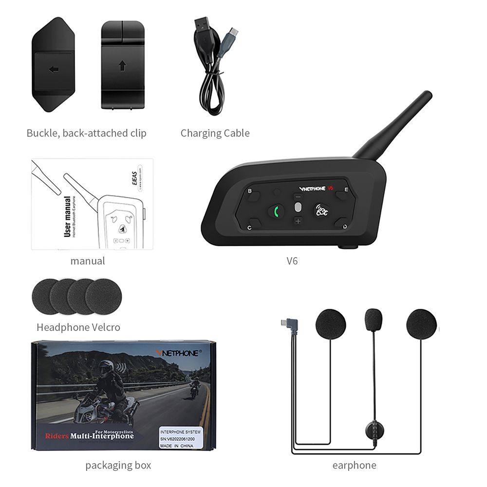 NewEJEAS V6 Pro フルデュプレックス モトイン - Motorcycle Helmets のレビューと価格